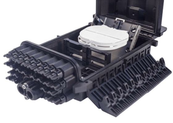 FTTB 24 Port Fiber Termination Box Wall Mount Black IP68 OM1 96Core