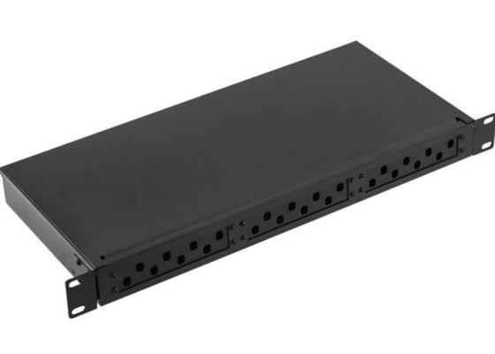 19 Rack Mount Fiber Patch Panel 144 Inti Distribusi Serat Optik Dalam Ruangan