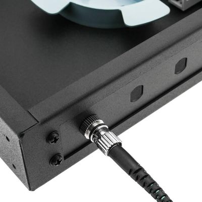 19&quot; Rack Mount Fiber Patch Panel ST Adapter 1U Fiber Enclosure 12 Core