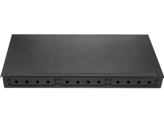 19&quot; Rack Mount Fiber Patch Panel ST Adapter 1U Fiber Enclosure 12 Core