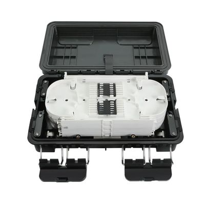 Penutupan Sambungan Serat Optik ABS 2In 2Out Kandang Sambungan Kabel Horisontal