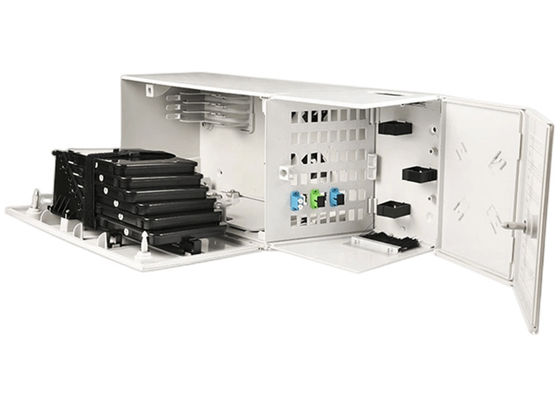 48 Kotak Pemutusan Serat Inti Adaptor SCAPC Kotak Terminal Ethernet 48 Sambungan
