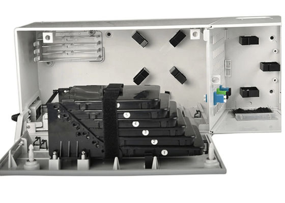 48 Kotak Pemutusan Serat Inti Adaptor SCAPC Kotak Terminal Ethernet 48 Sambungan
