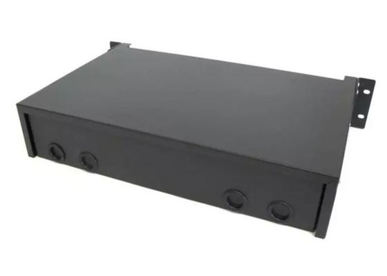 2U 48 Port Fiber Optic Patch Panel Light Fc Simplex Geser Keluar ODF