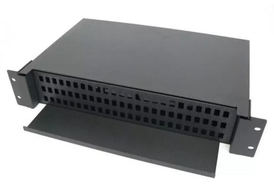 2U 48 Port Fiber Optic Patch Panel Light Fc Simplex Geser Keluar ODF