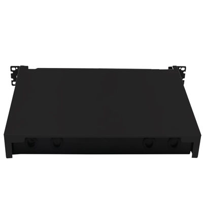 12 Panel Patch Serat Optik Inti FC Rack Mount ODF Pigtail Pull Out