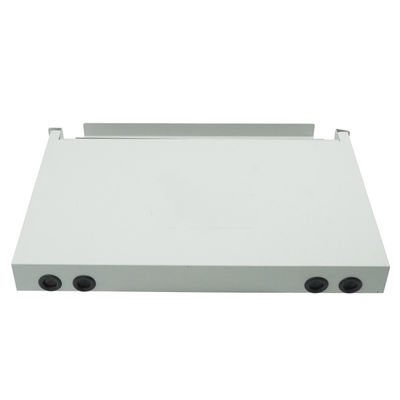 Panel Patch Serat Optik Putih ODF Slide 1U 12 Port Rack Mount Patch Panel