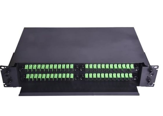 Fc Rack Mounted Fiber Optic Patch Panel ODF 19 Inch 48 Tipe Tarik Mulut
