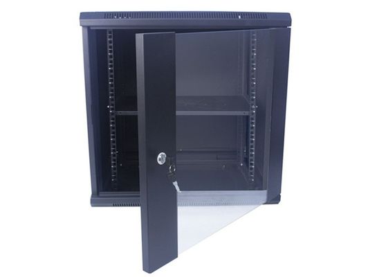 12U Glass Door Wall Mount Network Server Cabinet Enclosure 19 Inch 600x450 Rack