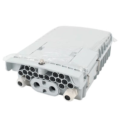 Kotak Pemisah Serat Optik SM / MM Abu-abu Muda 1x8 PLC Splitter
