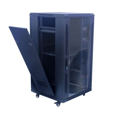 Kabinet Rak Server 27U Lantai Jaringan Berdiri Kabinet Data IP20