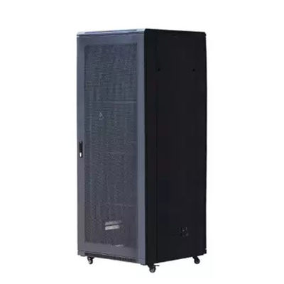 47U Server Rack Cabinet SPCC Rack Mounting Dengan Pintu Kaca 600 * 600 * 2200MM