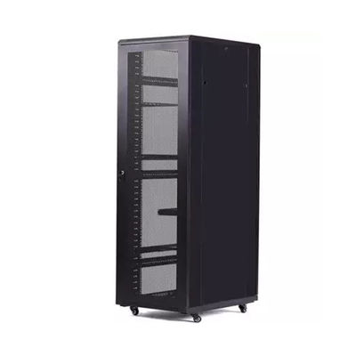 47U Server Rack Cabinet SPCC Rack Mounting Dengan Pintu Kaca 600 * 600 * 2200MM