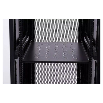 47U Server Rack Cabinet SPCC Rack Mounting Dengan Pintu Kaca 600 * 600 * 2200MM