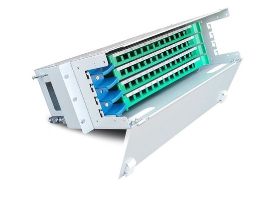 Unit Distribusi Optik ODF Singemode 48 Port Panel Patch Serat Optik LC