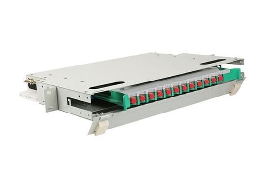 12 Core ODF Patch Panel FC 1U Rack Mount Box 19&quot; Fiber Optic