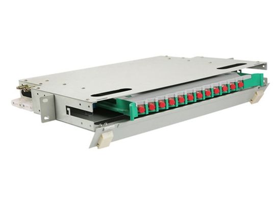 12 Core ODF Patch Panel FC 1U Rack Mount Box 19&quot; Fiber Optic