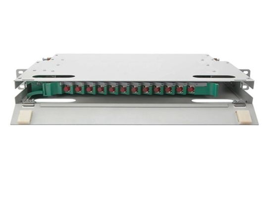 12 Core ODF Patch Panel FC 1U Rack Mount Box 19&quot; Fiber Optic