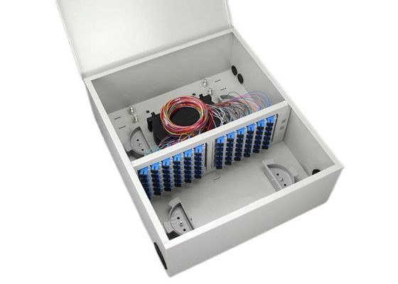 ODF Wall Mount Fiber Enclosure Distribution Box FC 72F 72 Port Single Door