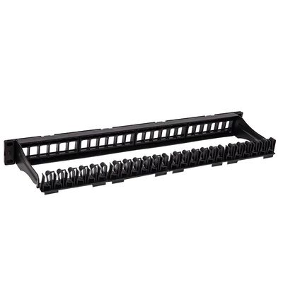 Panel Patch Jaringan CAT5 CAT6 UTP Kosong Dibongkar Panel Patch RJ45 24 Port