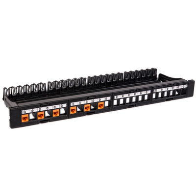 Panel Patch Jaringan CAT5 CAT6 UTP Kosong Dibongkar Panel Patch RJ45 24 Port