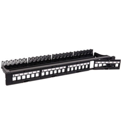 Panel Patch Jaringan CAT5 CAT6 UTP Kosong Dibongkar Panel Patch RJ45 24 Port