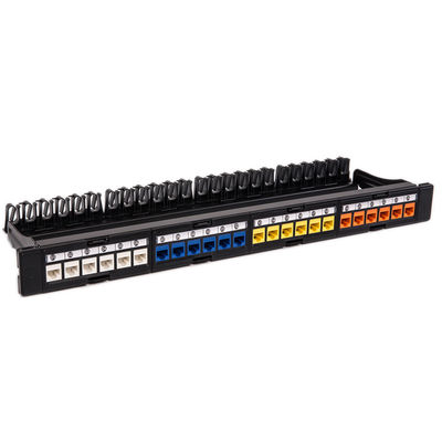 Panel Patch Jaringan CAT5 CAT6 UTP Kosong Dibongkar Panel Patch RJ45 24 Port