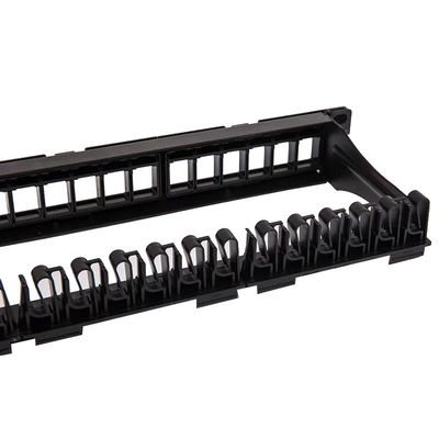 Panel Patch Jaringan CAT5 CAT6 UTP Kosong Dibongkar Panel Patch RJ45 24 Port