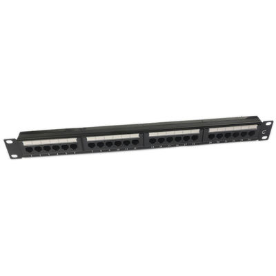 UTP 24 Port CAT6 Patch Panel 1U Keystone Patch Panel Kosong RJ45