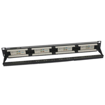UTP 24 Port CAT6 Patch Panel 1U Keystone Patch Panel Kosong RJ45