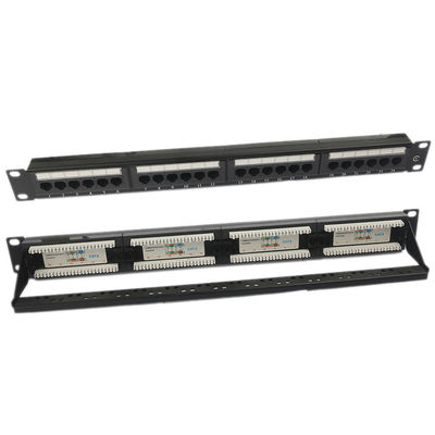 UTP 24 Port CAT6 Patch Panel 1U Keystone Patch Panel Kosong RJ45
