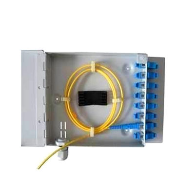 FTTH Mini Wall Mount Kotak Terminal Serat Optik 8Port SC / LC / ST / FC