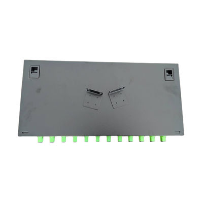 12 Port Fiber Patch Panel ODF 1U Kotak Terminal Serat Optik SC Pigtail Adapter
