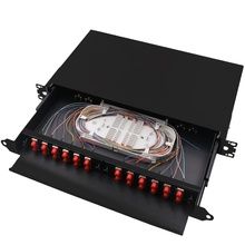 48 Core Metal Fiber Optic Patch Panel LC Duplex