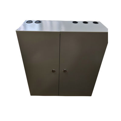 Mudah Instalasi Pintu Berganda 72 Port Wall Mount Metal Fiber Enclosure