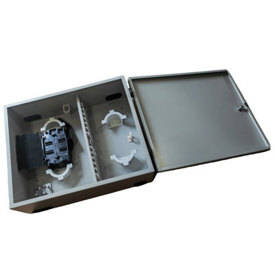 72Port 1-Pintu Wall Mount Fiber Enclosure 144 Serat (LC/DX) Cold Roll Steel Sheets