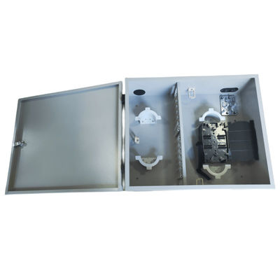 72Port Single Door Wall Mount Fiber Enclosure 72fibers (SC/SX) Abu-abu / Disesuaikan
