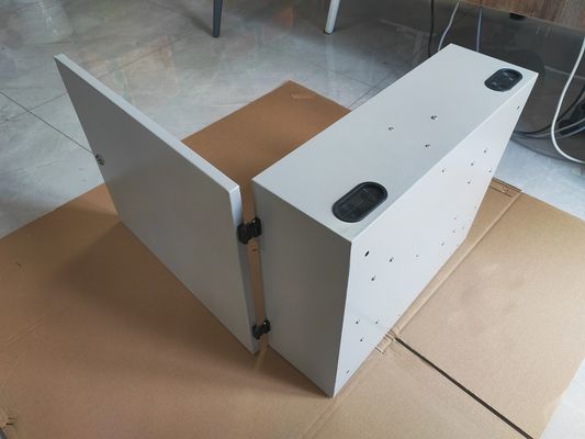Disesuaikan 72Port 144Core SC/LC/FC/ST 1-Pintu Wall Mount Fiber Enclosure Metal ODF