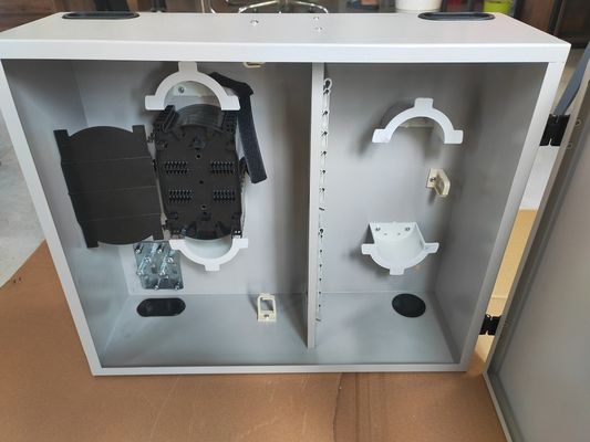 LC/DX Satu Pintu Wall Mount Fiber Optic Enclosure APC/UPC Grey ODF 72Port 144Core
