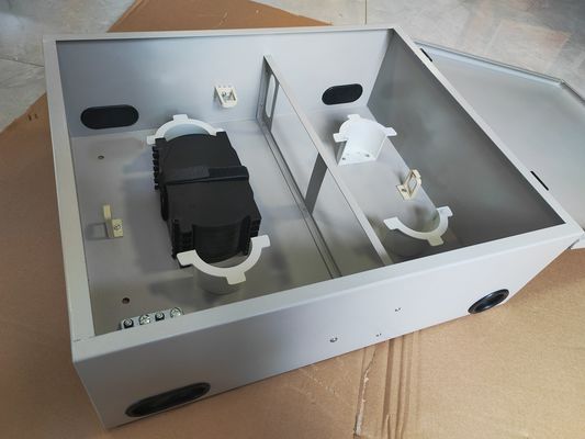 72Port 1-Pintu Wall Mount Fiber Enclosure 144 Serat (LC/DX) Cold Roll Steel Sheets