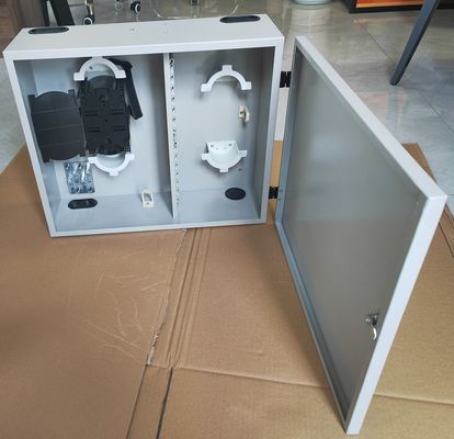 72Port 1-Pintu Wall Mount Fiber Enclosure 144 Serat (LC/DX) Cold Roll Steel Sheets
