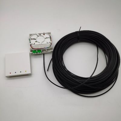 LC/APC Pre-Connectorized Fiber Termination Box 4 Serat 10-100M Wall Outlet Box 4fo