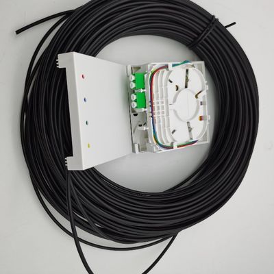 LC/APC Pre-Connectorized Fiber Termination Box 4 Serat 10-100M Wall Outlet Box 4fo