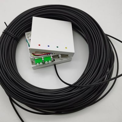 LC/APC Pre-Connectorized Fiber Termination Box 4 Serat 10-100M Wall Outlet Box 4fo