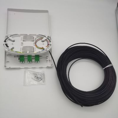 6Cores LC/APC Pre-Connectorized Optical Distribution Box 6Fibers Wall Outlet PTO Box