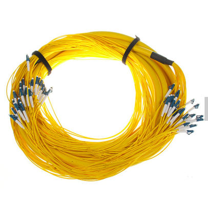SM 9/125 G652D (OS2) LSZH 12 Serat LC/UPC-LC/UPC Serat optik kabel pecah 1M