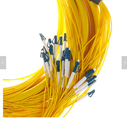 SM 9/125 G652D (OS2) LSZH 12 Serat LC/UPC-LC/UPC Serat optik kabel pecah 1M