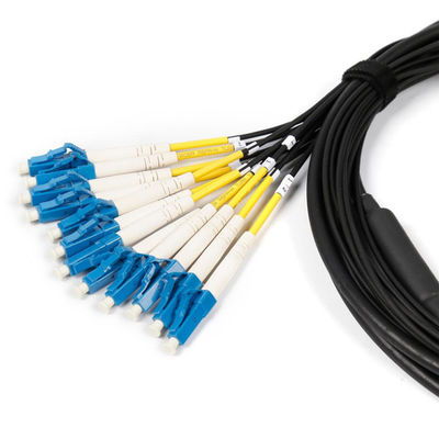 Customized Military Tactical Antirodent Single Mode 12 Core LC SC FC ST Armor Kabel Optik Armored LSZH Fiber Patch Cable