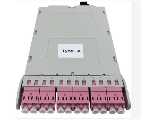 12 Core MPO-LC MTP-LC SM OM3 OM4 Om5 Breakout Cassettes Modul Plastik